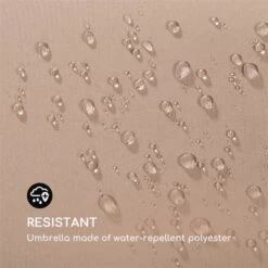 Flex-Shade L Sonnenschirm 130 X 180 Cm Polyester UV 50 Taupe -Der Grillgarten Winkels 10034727 yy 0004 logo Blumfeldt Flex Shade L Sonnenschirm 130x180 taupe