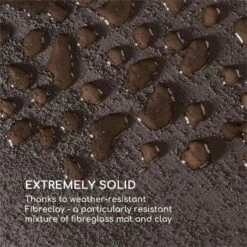 Solid Grow Rust Pflanzgefäß 80 X 38 X 38 Cm Fibreclay Rostfarben -Der Grillgarten Winkels 10034788 yy 0004 logo Blumfeldt Solid Grow Rust Pflanzgefaess 80x38x38cm