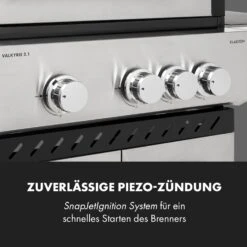 Valkyrie Gasgrill 3x3,2 + 2,9 KW Sichtfenster 54x42 Cm Grill Edelstahl -Der Grillgarten Winkels 10034845 de 0009 logo