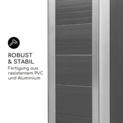 Schatzkammer Gartenschuppen UV-Schutz PVC Schloss Seitenfenster Grau -Der Grillgarten Winkels 10034925 de 0006 logo