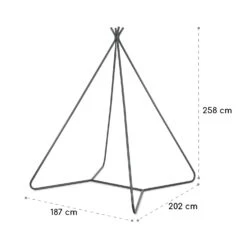 Ischia Rahmen 187 X 258 X 202 Cm (BxHxT) Stahl Grau -Der Grillgarten Winkels 10034958 yy 0007 logo blumfeldt Ischia Rahmen grau