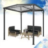 Pantheon Solid Sky Flat Pergola Vordach 3x3m Polycarbonat -Der Grillgarten Winkels 10034984 de 0001 main
