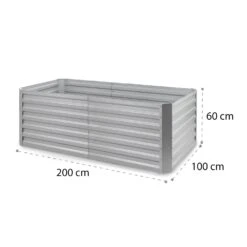 High Grow Straight Hochbeet 200x60x100cm 1200l Stahl 17 High Grow Straight Hochbeet 200x60x100cm 1200l Stahl -Der Grillgarten Winkels 10035351 yy 0008 logo blumfeldt High Grow Straight 200x60x100cm silber