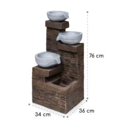 Fez Solarbrunnen LED 34 X 76 X 36 Cm (BxHxT) Polyresin -Der Grillgarten Winkels 10035716 yy 0008 logo