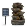 Stonehenge Solarbrunnen LED-Beleuchtung Polyresin Lithium-Ionen-Akku -Der Grillgarten Winkels 10035727 yy 0001 titel