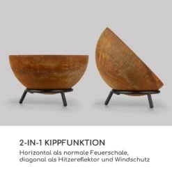 Fireball Rust Feuerschale 60 Cm Ø Kippbare Rost-Finish Rost -Der Grillgarten Winkels 10035770 de 0003 logo