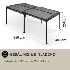 Pantheon Solid Sky Expand Pavillon Seitenwände 3x3-5,6 M Aluminium -Der Grillgarten Winkels 10035869 de 0004 usp