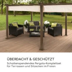 Pantheon Rust Pergola Aluminium 3x6m 6 Eckpfosten Wasserabweisend -Der Grillgarten Winkels 10035891 de 0002 logo