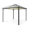 Pantheon Solid Sky Ambient Solar Pavillon 3x3m Polycarbonat Aluminium -Der Grillgarten Winkels 10035900 yy 0001 titel