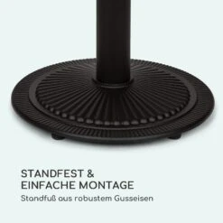 Patras Pearl Bistro-Tisch Jugendstil Marmor Ø 60 Cm H 75 Cm Gusseisern -Der Grillgarten Winkels 10035977 de 0005 logo