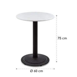 Patras Pearl Bistro-Tisch Jugendstil Marmor Ø 60 Cm H 75 Cm Gusseisern -Der Grillgarten Winkels 10035977 yy 0008 logo