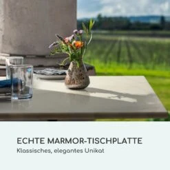 Patras Onyx Bistro-Tisch Mit Jugendstil Marmor 60 X 60 Cm Höhe: 72 Cm Dreibein -Der Grillgarten Winkels 10035979 de 0003 logo