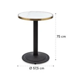 Patras Jewel Marmor-Tisch Jugendstil Ø: 57,5 Cm H: 75 Cm Gusseiserner Standfuß -Der Grillgarten Winkels 10035982 yy 0008 logo