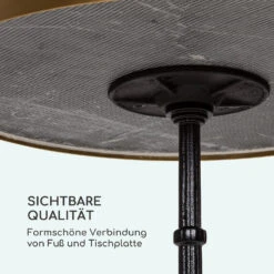 Patras Lux Bistro-Tisch Mit Dreifuß Marmortisch Ø: 57,5 Cm Höhe: 72 Cm -Der Grillgarten Winkels 10035984 de 0006 logo