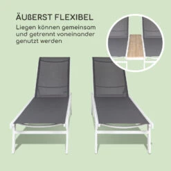 Pompei Sonnenliege Lounger 2 Pers. Aluminium Abstellfläche -Der Grillgarten Winkels 10035986 de 0003 logo