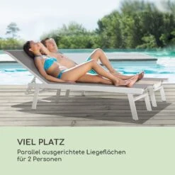 Pompei Sonnenliege Lounger 2 Pers. Aluminium Abstellfläche -Der Grillgarten Winkels 10035986 de 0004 logo