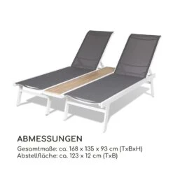 Pompei Sonnenliege Lounger 2 Pers. Aluminium Abstellfläche -Der Grillgarten Winkels 10035986 de 0008 logo
