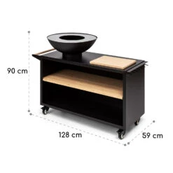 Savage 2.0 Wide Feuerschale Grill Bambus-Schneidebrett Wetterschutz -Der Grillgarten Winkels 10036090 yy 0009 logo