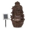 Löwenstein Wandbrunnen 2W Solar-Pumpe Polyresin 4 Weiße LED 5m Kabel -Der Grillgarten Winkels 10036333 yy 0001 titel