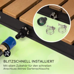 Sumatra Breeze Square Gartendusche WPC Aluminium 70x55cm Eckig -Der Grillgarten Winkels 10036436 de 0005 usp