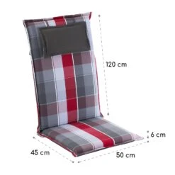 Donau Polsterauflage Sesselauflage Hochlehner Gartenstuhl Polyester 50x120x6cm -Der Grillgarten Winkels 10037391 yy 0005 logo