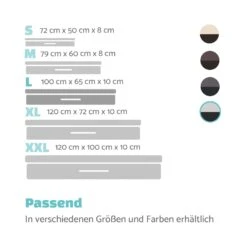 Balu Hundebett Hundekissen | Waschbar | Orthopädisch | Rutschfest | Atmungsaktiver Memory-Schaum | Größe L (100 X 10 X 65 Cm) -Der Grillgarten Winkels 10037566 de 0007 logo