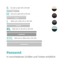 Balu Hundebett Hundekissen | Waschbar | Orthopädisch | Rutschfest | Atmungsaktiver Memory-Schaum | Größe XL (120 X 10 X 72 Cm) -Der Grillgarten Winkels 10037567 de 0007 logo