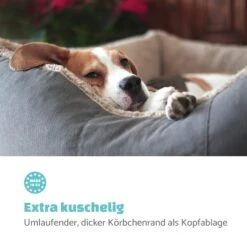 Emma Hundebett Hundekorb | Waschbar | Rutschfest | Atmungsaktiv | Wendematratze | Kissen | Größe S (67 X 20 X 59 Cm) -Der Grillgarten Winkels 10037607 de 0004 logo