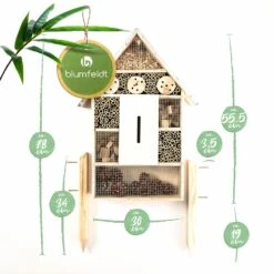 Insektenhaus Metalldach Inkl. Füße Ganzjährig Bewohnbar Pinienholz -Der Grillgarten Winkels 10038015 yy 0006 logo