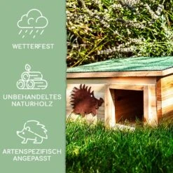 Igelhaus Futterhaus Überwinterung 2 Kammern Tannenholz Unbehandelt -Der Grillgarten Winkels 10038027 de 0002 logo