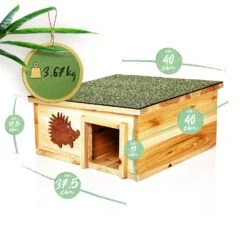 Igelhaus Futterhaus Überwinterung 2 Kammern Tannenholz Unbehandelt -Der Grillgarten Winkels 10038027 yy 0007 logo