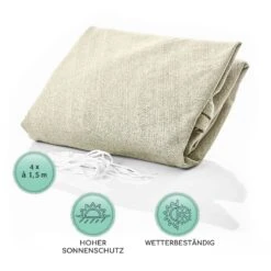 Rechteckiges Sonnensegel 2x3 M Mit Befestigungsringen Polyester Luftdurchlässig -Der Grillgarten Winkels 10038157 de 0005 logo