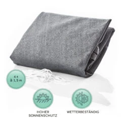 Rechteckiges Sonnensegel 5x7 M Mit Befestigungsringen Polyester Luftdurchlässig -Der Grillgarten Winkels 10038166 de 0005 logo