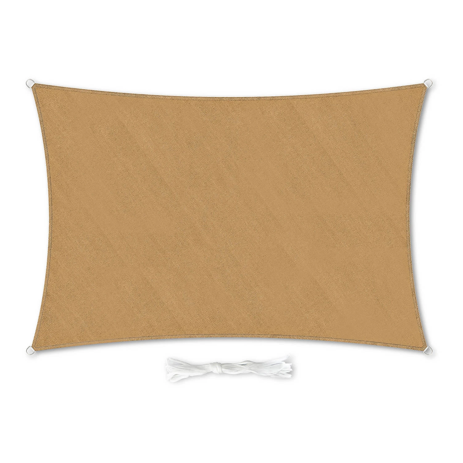 Rechteckiges Sonnensegel 5x7 M Polyester Luftdurchlässig 3 Rechteckiges Sonnensegel 5x7 M Polyester Luftdurchlässig