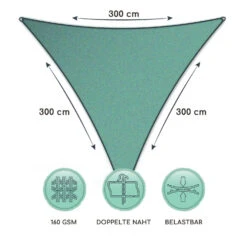 Dreieckiges Sonnensegel 3x3x3 M Polyester Luftdurchlässig -Der Grillgarten Winkels 10038200 de 0006 logo