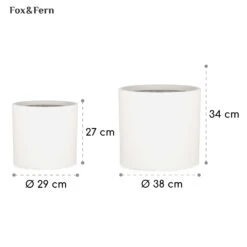 Gendt Pflanztopf Übertopf 2er-Set 2 Größen L/XL Faserstein In/Outdoor -Der Grillgarten Winkels 10038474 yy 0005 usp