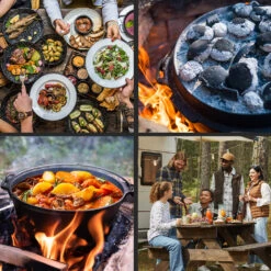 Guernsey Premium Dutch Oven 6.0 BBQ-Topf Gusseisen Standfüße Größe M / 6 Qt -Der Grillgarten Winkels 10038642 de 0005 usp