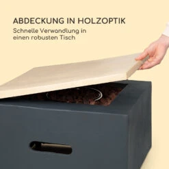 Isaris Gas-Feuerstelle 40.000BTU/13kW Abdeckung Edelstahlbrenner -Der Grillgarten Winkels 10039402 de 0004 logo