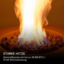 Vitina Gas-Feuerstelle 40.000BTU/13kW Abdeckung Edelstahlbrenner -Der Grillgarten Winkels 10039404 de 0003 logo