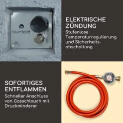 Andros Gas-Feuerstelle 40.000BTU/13kW Deckel Edelstahlbrenner -Der Grillgarten Winkels 10039406 de 0005 logo