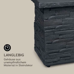 Anafi Gas-Feuerstelle 40.000BTU/13kW Abdeckung Edelstahlbrenner -Der Grillgarten Winkels 10039409 de 0006 logo