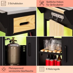 Jersey Outdoor Kitchen Gasgrill Spüle 20,7 KW 5+1 Brenner Mobil -Der Grillgarten Winkels 10039854 de 0005 usp