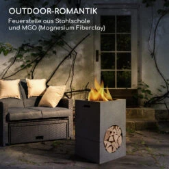 Blumfeldt Monolith Feuerschale Mit Grill MGO & Stahlschale Inkl. Funkenschutz -Der Grillgarten Winkels 10040239 de 0002 logo