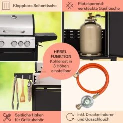 Kingsville 3.1 Kombigrill Gas + Kohle 10,9 KW 3+1 Brenner -Der Grillgarten Winkels 10040270 de 0006 usp
