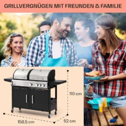 Kingsville 3.1 Kombigrill Gas + Kohle 10,9 KW 3+1 Brenner -Der Grillgarten Winkels 10040270 de 0007 usp