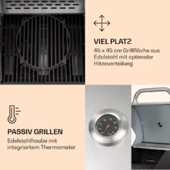 Lucifer 2 Gasgrill 2 X 3,6 KW Brenner 45x45cm Grill Edelstahl Mobil -Der Grillgarten Winkels 10040279 de 0004 logo