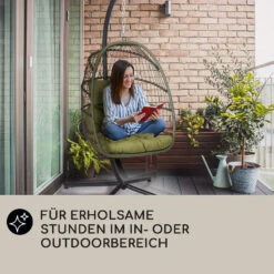 Biarritz Individuelle Hängesessel PE Aluminium Polyrattan 130 Kg -Der Grillgarten Winkels 10040300 de 0006 usp