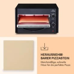 Arezzo Pizza-Ofen Herausnehmbarer Pizza-Stein Stahlgehäuse 1770 W 160 - 400 °C -Der Grillgarten Winkels 10041186 de 0005 logo