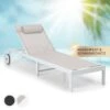 Lucca Lounger Liegestuhl Polyester Aluminium 4-Stufen -Der Grillgarten Winkels 10041236 de 0001 main